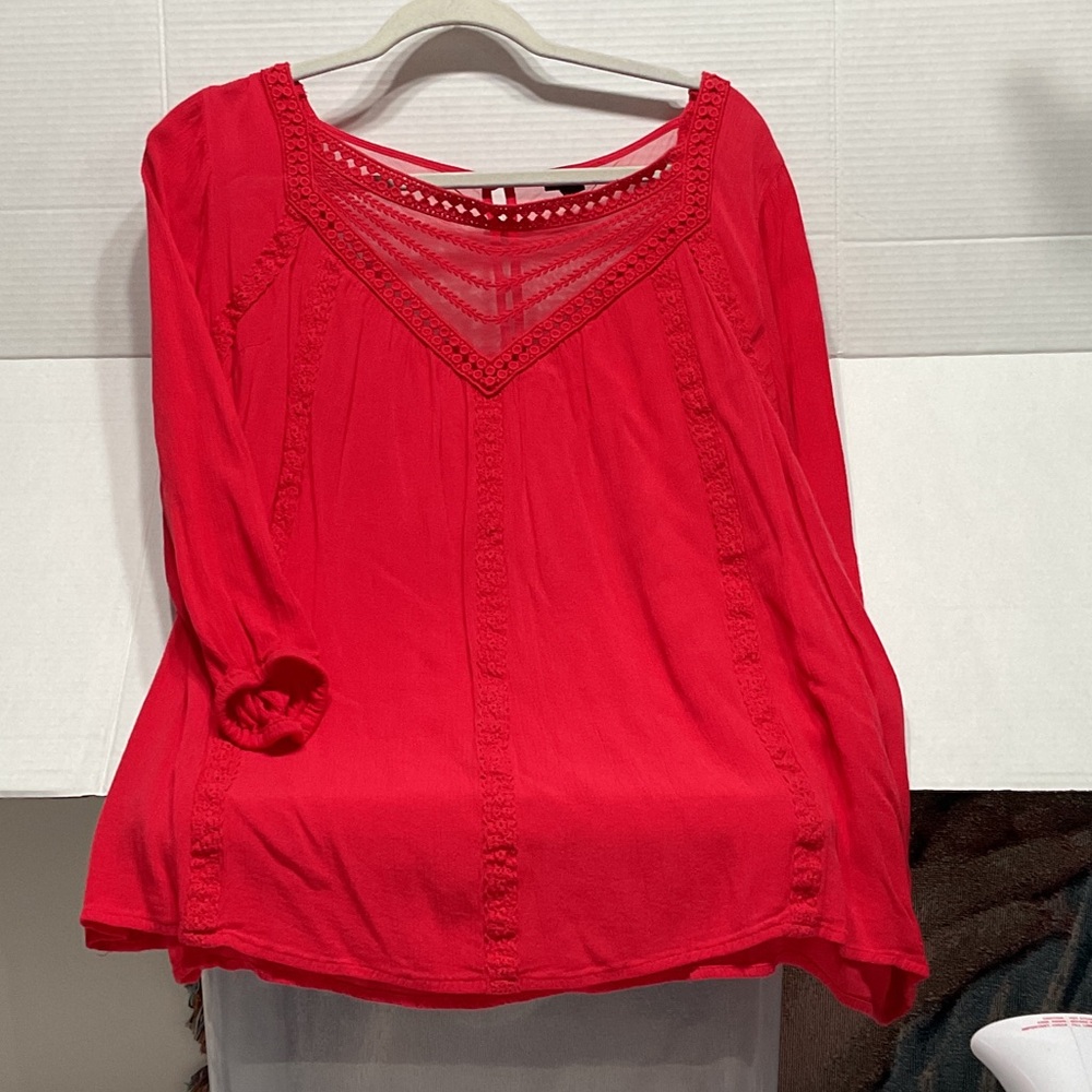 Torrid Vibrant Red Blouse